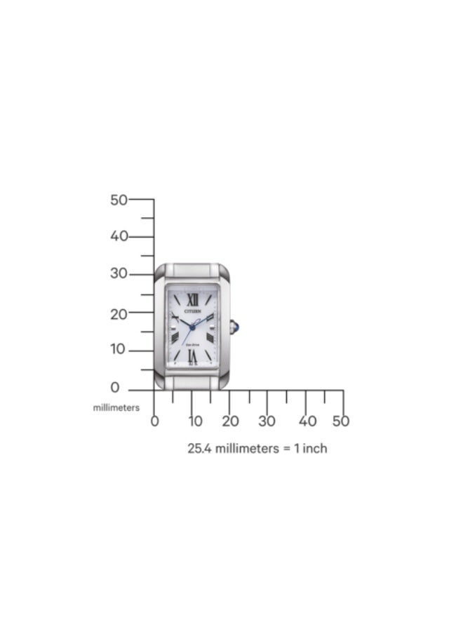 CITIZEN Eco‑Drive Women’s Watch EW5620-55A, 30 mm White Dial, Stainless Steel Case & Bracelet, 50 m WR - Image 3